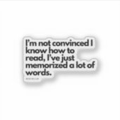 Nick Miller Zitat Aufkleber (Vorderseite)