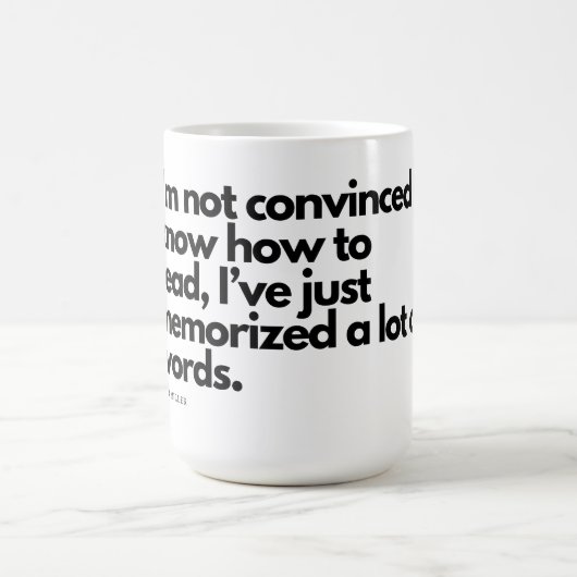 Nick Miller Zitat Kaffeetasse (Mittel)