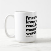 Nick Miller Zitat Kaffeetasse (Links)