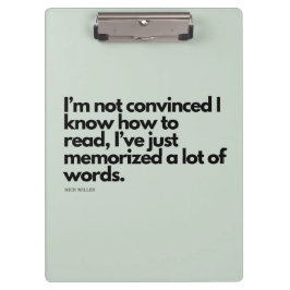 Nick Miller Zitat Klemmbrett