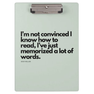 Nick Miller Zitat Klemmbrett