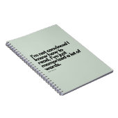 Nick Miller Zitat Notizblock (Rechte Seite)