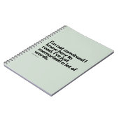 Nick Miller Zitat Notizblock (Linke Seite)