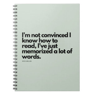 Nick Miller Zitat Notizblock