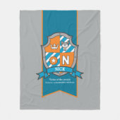 Nick oder Buchstabe N, d. h. grauorange Fleecedecke (Vorderseite)