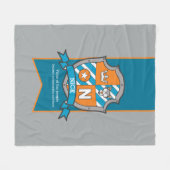 Nick oder Buchstabe N, d. h. grauorange Fleecedecke (Vorderseite (Horizontal))