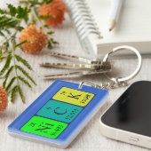 Nick Periodenschlüsselring Schlüsselanhänger (Vorderseite rechts)