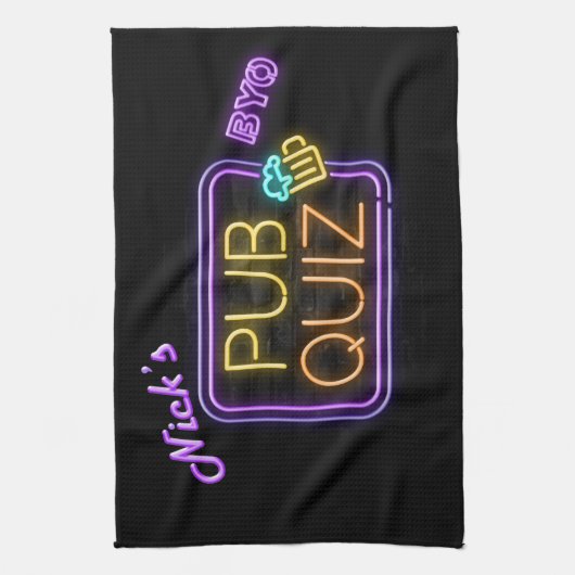 Nick Pub Quiz Teetuch Geschirrtuch (Vertikal)