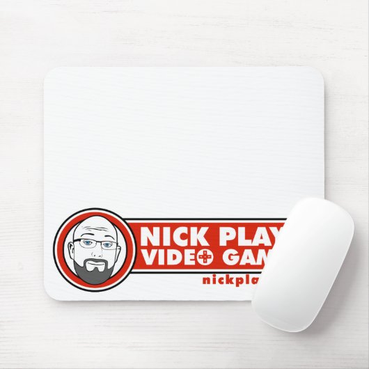 Nick spielt Videospiele Mousepad (Mit Mouse)