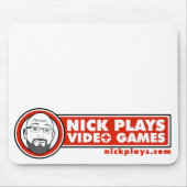 Nick spielt Videospiele Mousepad (Vorne)