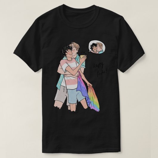 Nick und Charlie Heartstopper glücklicher Stolz Cl T-Shirt (Design vorne)