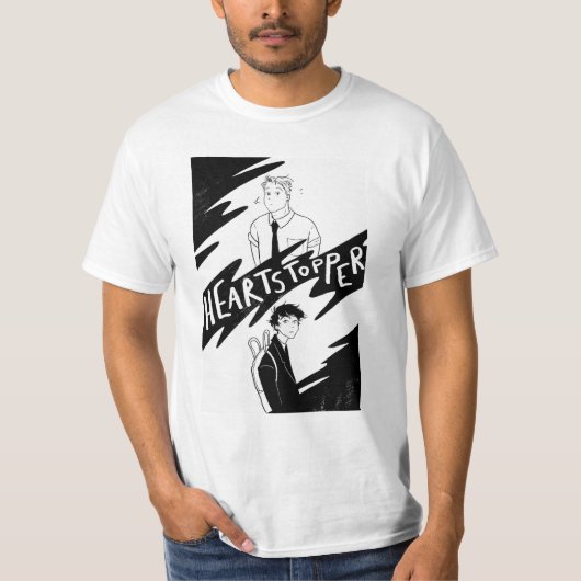 Nick und Charlie Heartstopper Sweater T-Shirt (Vorderseite)