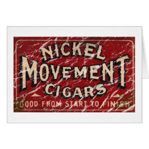 Nickel-Bewegung-Zigarre 1900 - abgenutzt