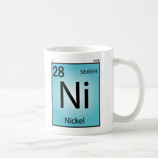 Nickel- (Ni)Element-Tasse Kaffeetasse (Rechts)