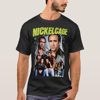 NICKELCAGE PARODY Funny Retro 2000er Glamour Shot T-Shirt