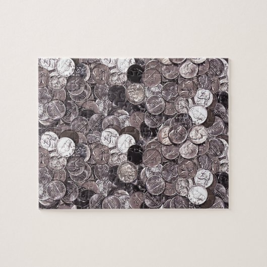 Nickelmünzen Grafisch Puzzle (Horizontal)