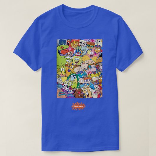 Nickelodeon Classic 90er-Zeichen T-Shirt (Design vorne)