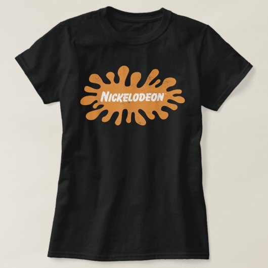 Nickelodeon Vintag 90er Jahre Platsches Logo T-Shirt (Design vorne)