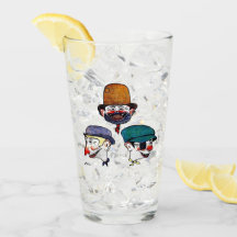 Nickelplattiertes Fußglas