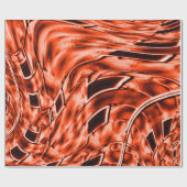 Nickelte Koralle und gedrehte Illusion Geschenkpapier (Flach)