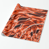 Nickelte Koralle und gedrehte Illusion Geschenkpapier (Ungerollt)