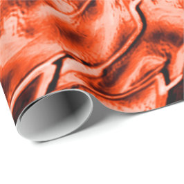 Nickelte Koralle und gedrehte Illusion Geschenkpapier