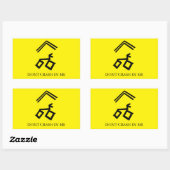 Nicken Sie mir nicht auf den Aufkleber. Rechteckiger Aufkleber (Blatt)