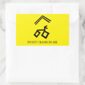 Nicken Sie mir nicht auf den Aufkleber. Rechteckiger Aufkleber (Tasche)