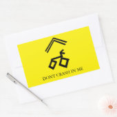 Nicken Sie mir nicht auf den Aufkleber. Rechteckiger Aufkleber (Umschlag)