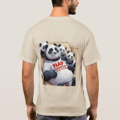 Nickerchen Champion - Funny Panda Vater Schlafen T T-Shirt (Rückseite)