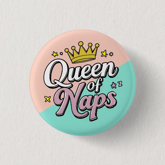 Nickerchen-Dame, Mama-Geschenk, lustiges Geschenk Button (Vorderseite)