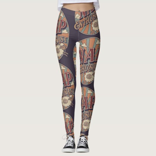 Nickerchen-Enthusiast Leggings (Vorderseite)