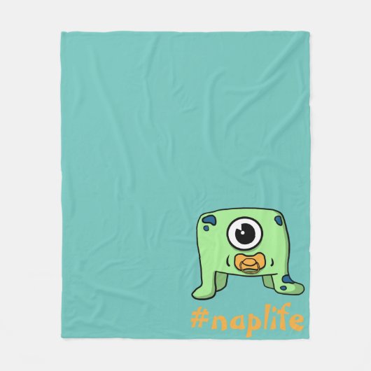 Nickerchen Fleecedecke (Vorderseite)