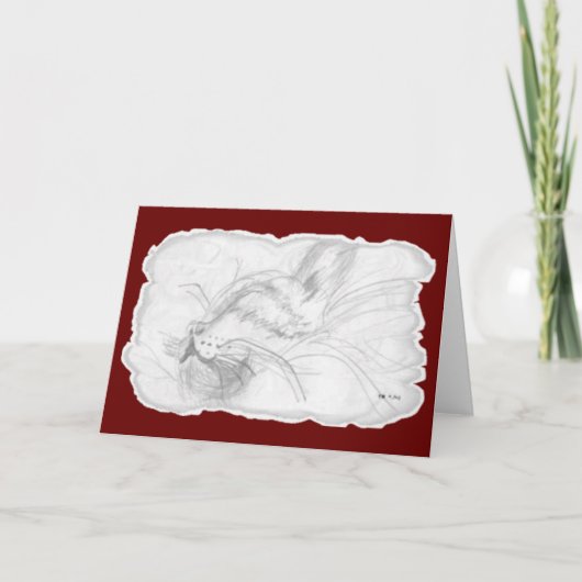 Nickerchen-Gruß-Karten Karte (Vorderseite)