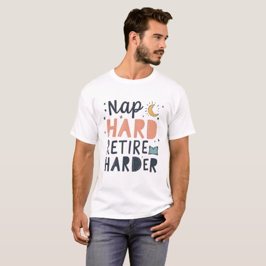 Nickerchen Hard ReReifen Harder Funny Shirt (Vorne ganz)