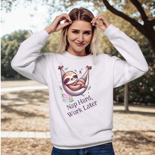 Nickerchen Hard Sloth Sweatshirt
