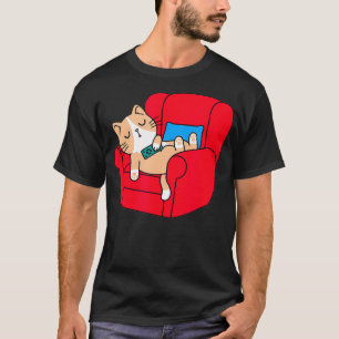 Nickerchen Katze Lazy Katze Niedliches Nickerchen T-Shirt