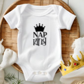 Nickerchen King" Baby Bodysuit Design Baby Strampler