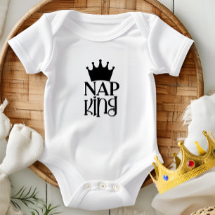 Nickerchen King" Baby Bodysuit Design Baby Strampler