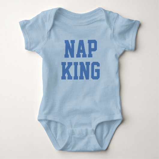 Nickerchen King | Joke Spaß Blue Baby T Shirt (Vorderseite)