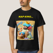 Nickerchen King Kissen Crown Shirt Design. (Vorderseite)