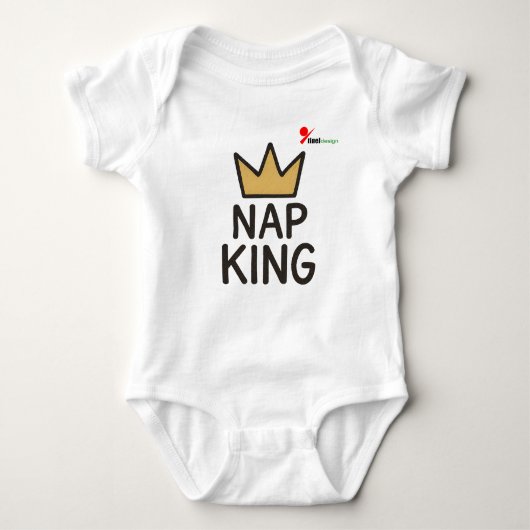 Nickerchen King / Nickerchen Queen Baby Strampler (Vorderseite)