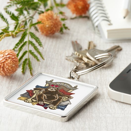 Nickerchen-König Schlüsselanhänger (Seite)