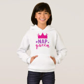 Nickerchen Königin, Prinzessin, Krone, Sterne, Sch Hoodie (Vorne ganz)