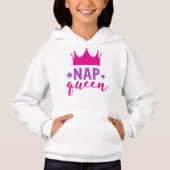 Nickerchen Königin, Prinzessin, Krone, Sterne, Sch Hoodie (Vorderseite)