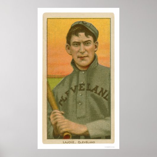 Nickerchen Lajoie Baseball Card 1910 Poster (Vorne)