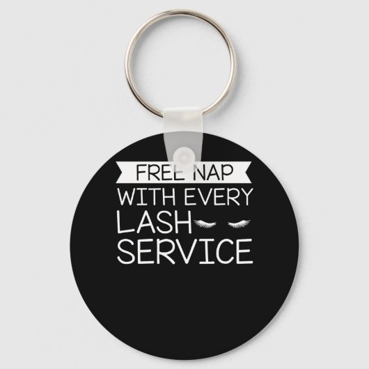 Nickerchen Lash Service Makeup Lashes Schlüsselanhänger (Vorderseite)