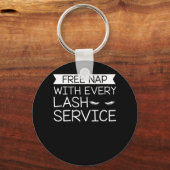 Nickerchen Lash Service Makeup Lashes Schlüsselanhänger (Vorderseite)