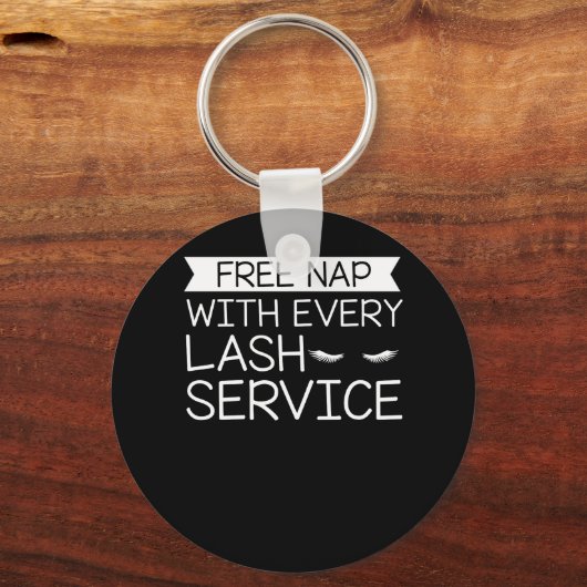 Nickerchen Lash Service Makeup Lashes Schlüsselanhänger (Vorderseite)