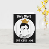 Nickerchen machen, aber wach bleiben Geschenk Karte (Gelbe Blume)